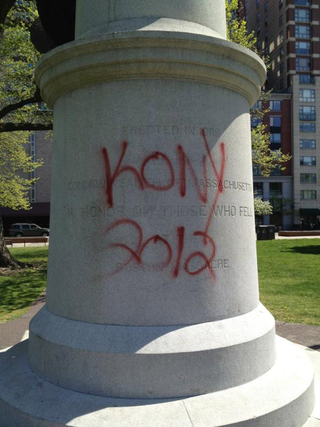 Illustration for article titled One Dummy Ruins Boston's KONY Poster Party for Everyone